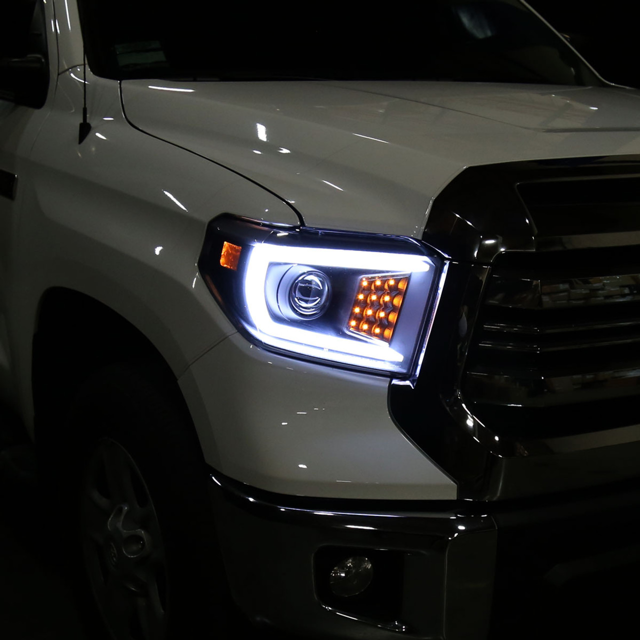 2014-2021 Toyota Tundra LED C-Bar Projector Headlights w