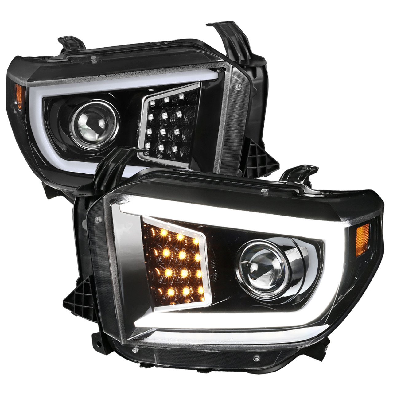 2014-2021 Toyota Tundra LED C-Bar Projector Headlights w