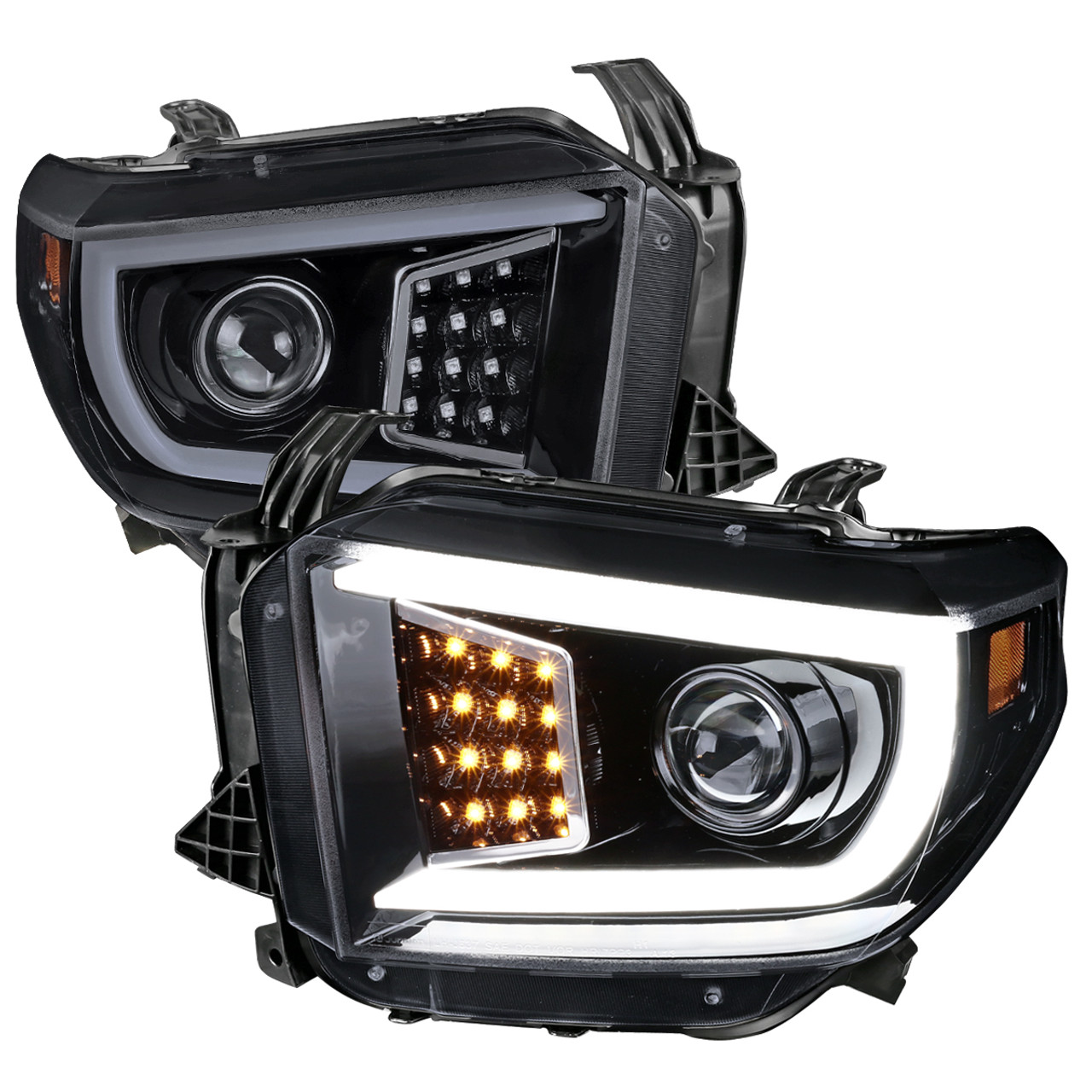 2014-2021 Toyota Tundra LED C-Bar Projector Headlights w