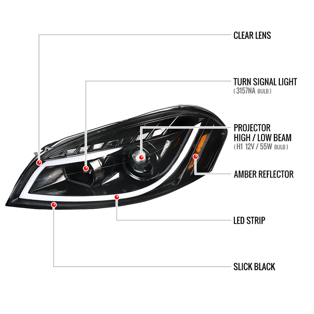 2006-2013 Chevrolet Impala / 2014-2015 Impala Limited / 2006-2007