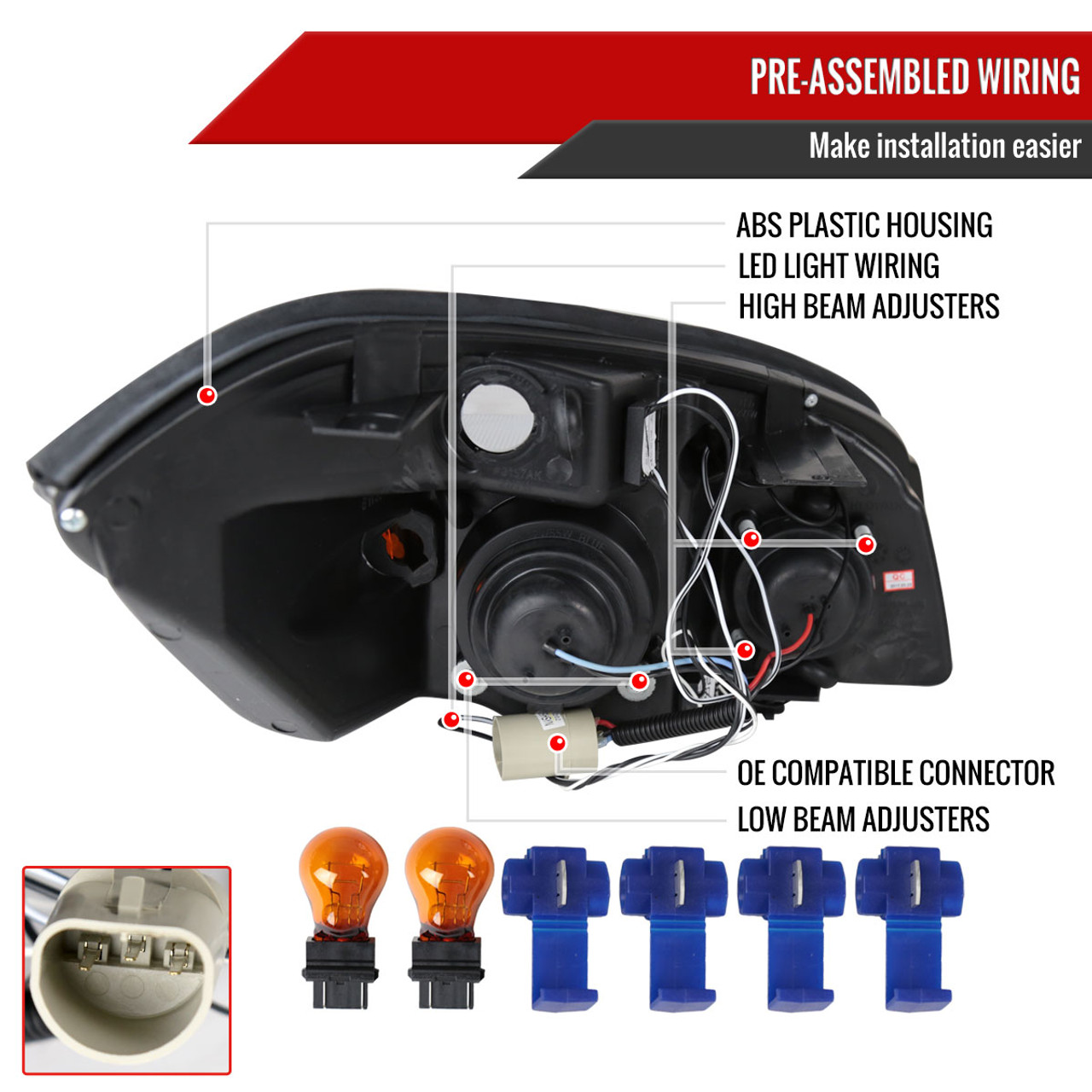 2005-2010 Chevrolet Cobalt Pontiac G5/Pursuit Dual Halo Projector