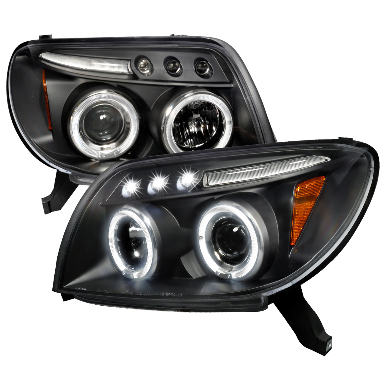 2003-2005 Toyota 4Runner Dual Halo Projector Headlights (Matte