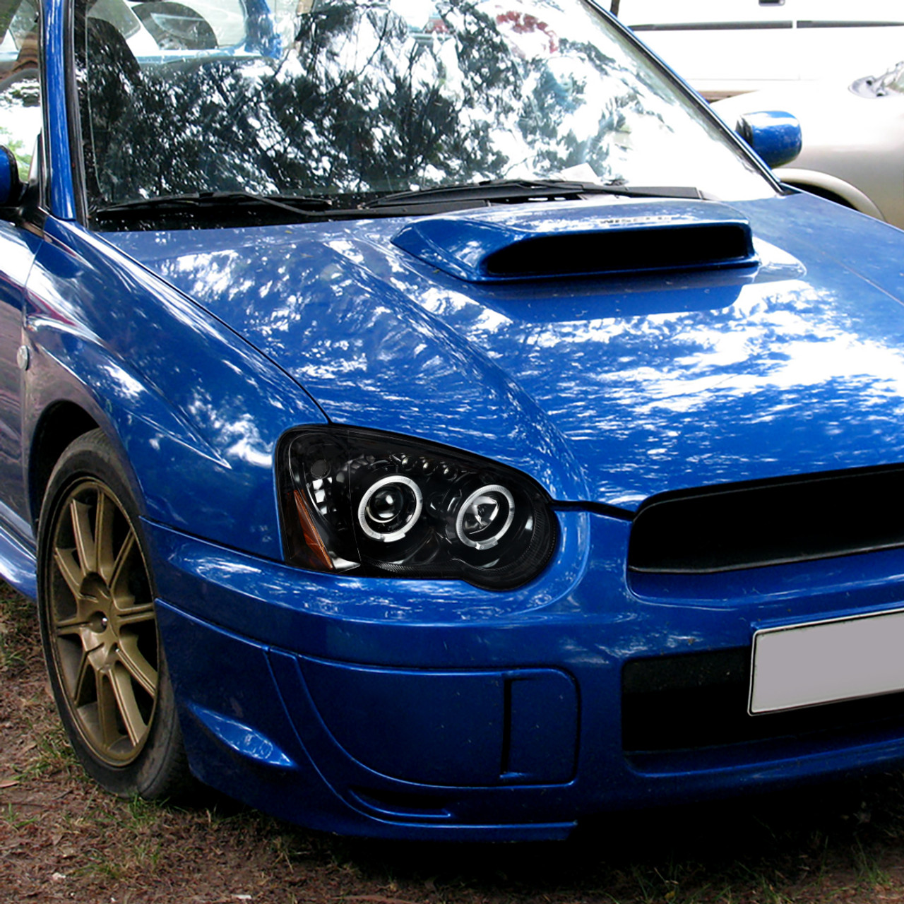 subaru sti halo headlights