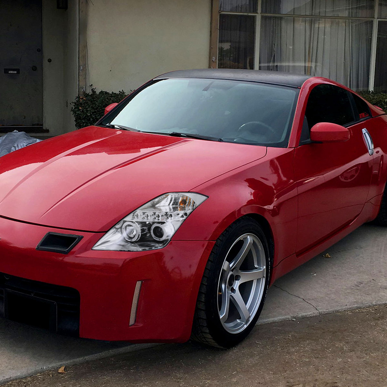 2003-2005 Nissan 350Z Dual Halo Projector Headlights (Chrome