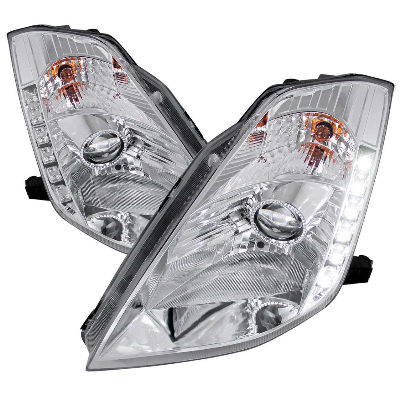 2003-2005 Nissan 350Z Projector Headlights w/ SMD LED Light Strip