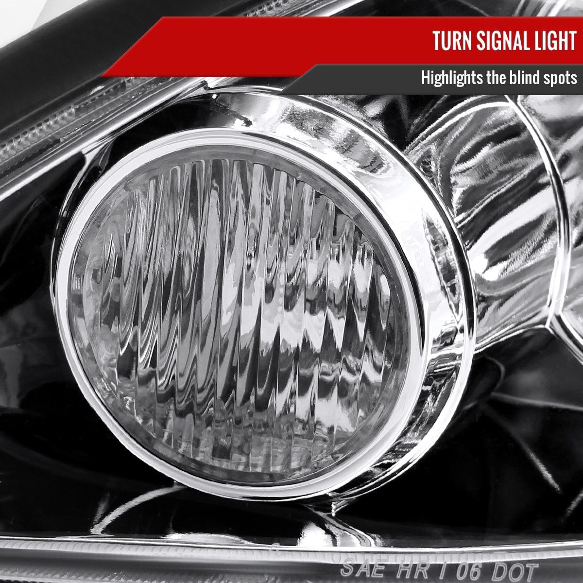 2005-2006 Toyota Camry Factory Style Crystal Headlights w/ Amber