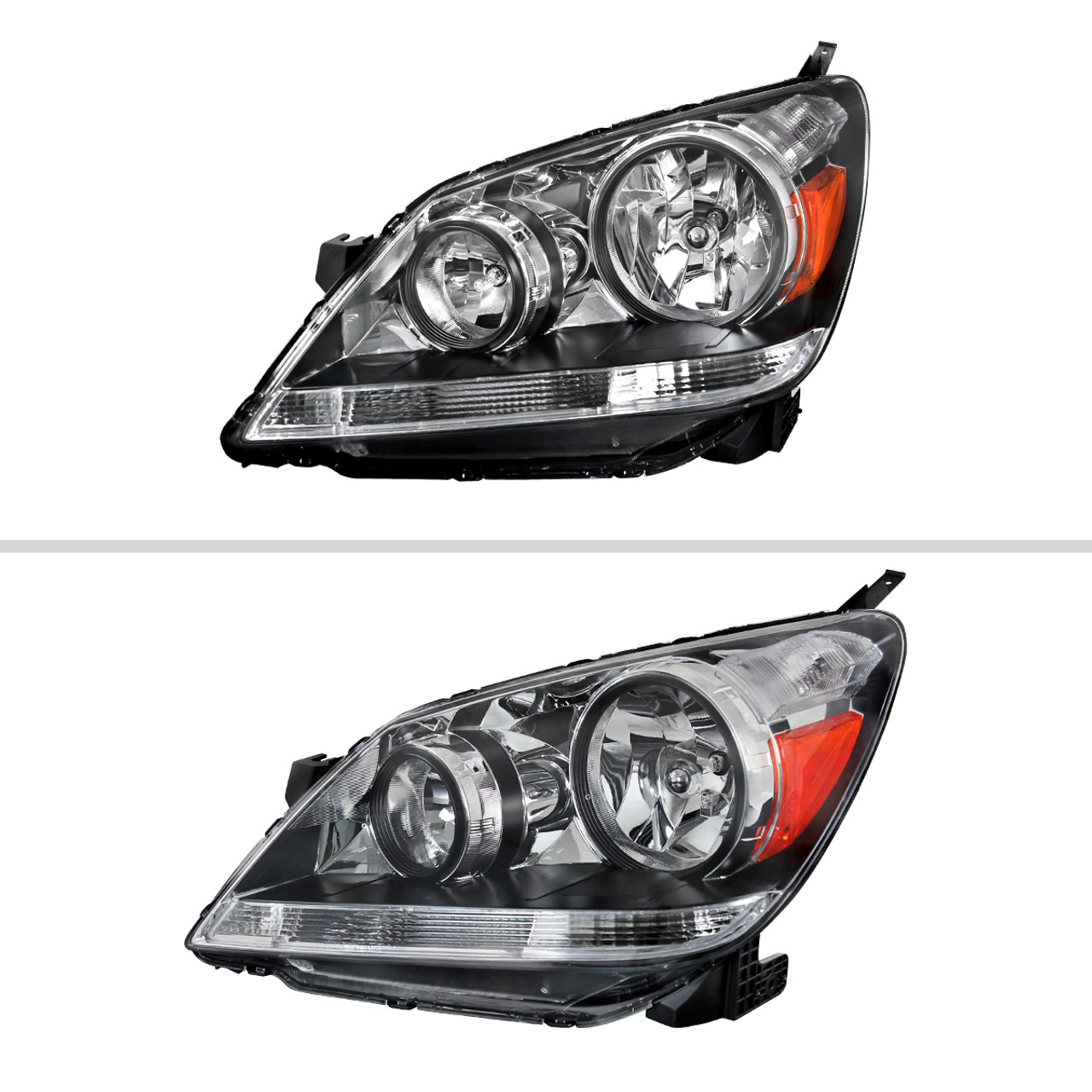 2005-2007 Honda Odyssey Factory Style Crystal Headlights w/ 9006