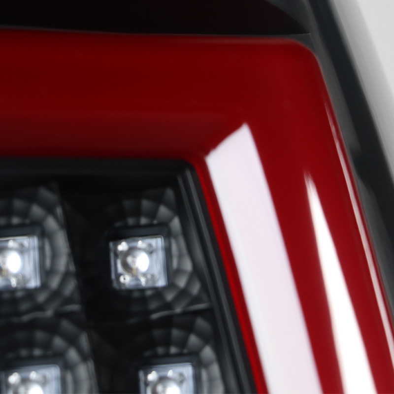 LED Red C-Tube Tail Light Assembly For 1999-2003 Silverado Sierra – Chrome Housing, Clear Lens, Fleetside Only