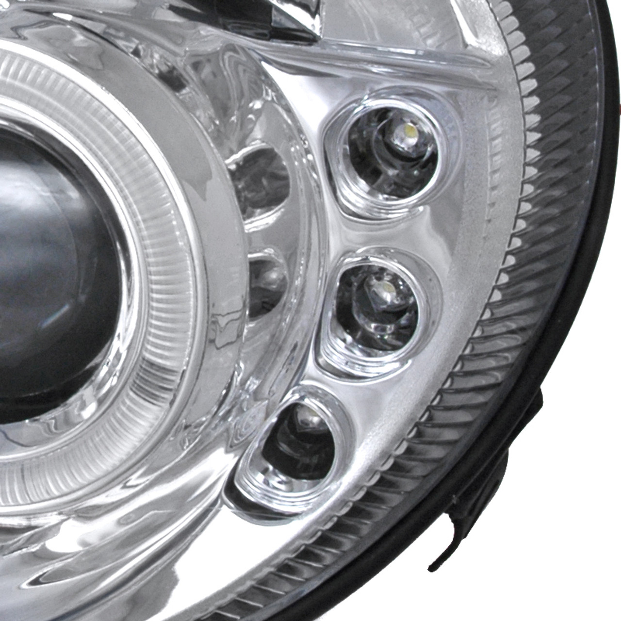 2003-2005 Dodge Neon Dual Halo Projector Headlights (Chrome