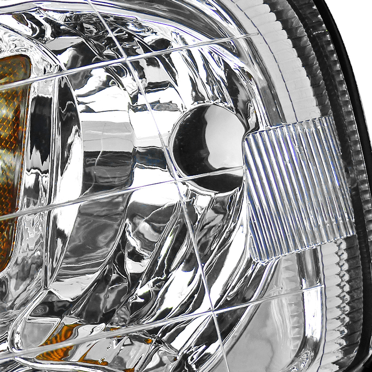 1999-2000 Honda Civic Crystal Headlights w/ Amber Reflector