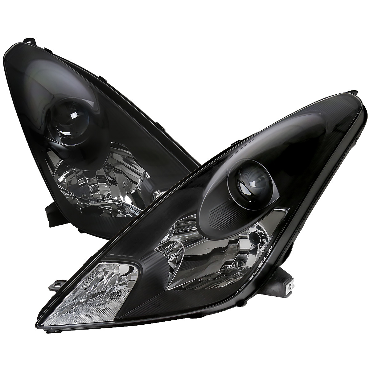 2000-2005 Toyota Celica Projector Headlights (Matte Black Housing 