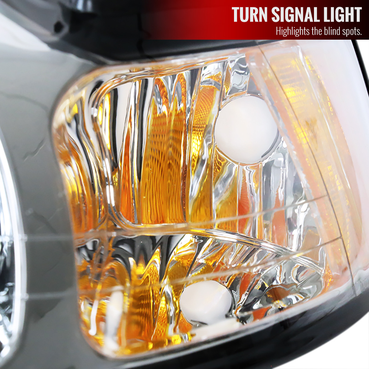 1999-2004 Ford Mustang Factory Style Headlights w/ Amber