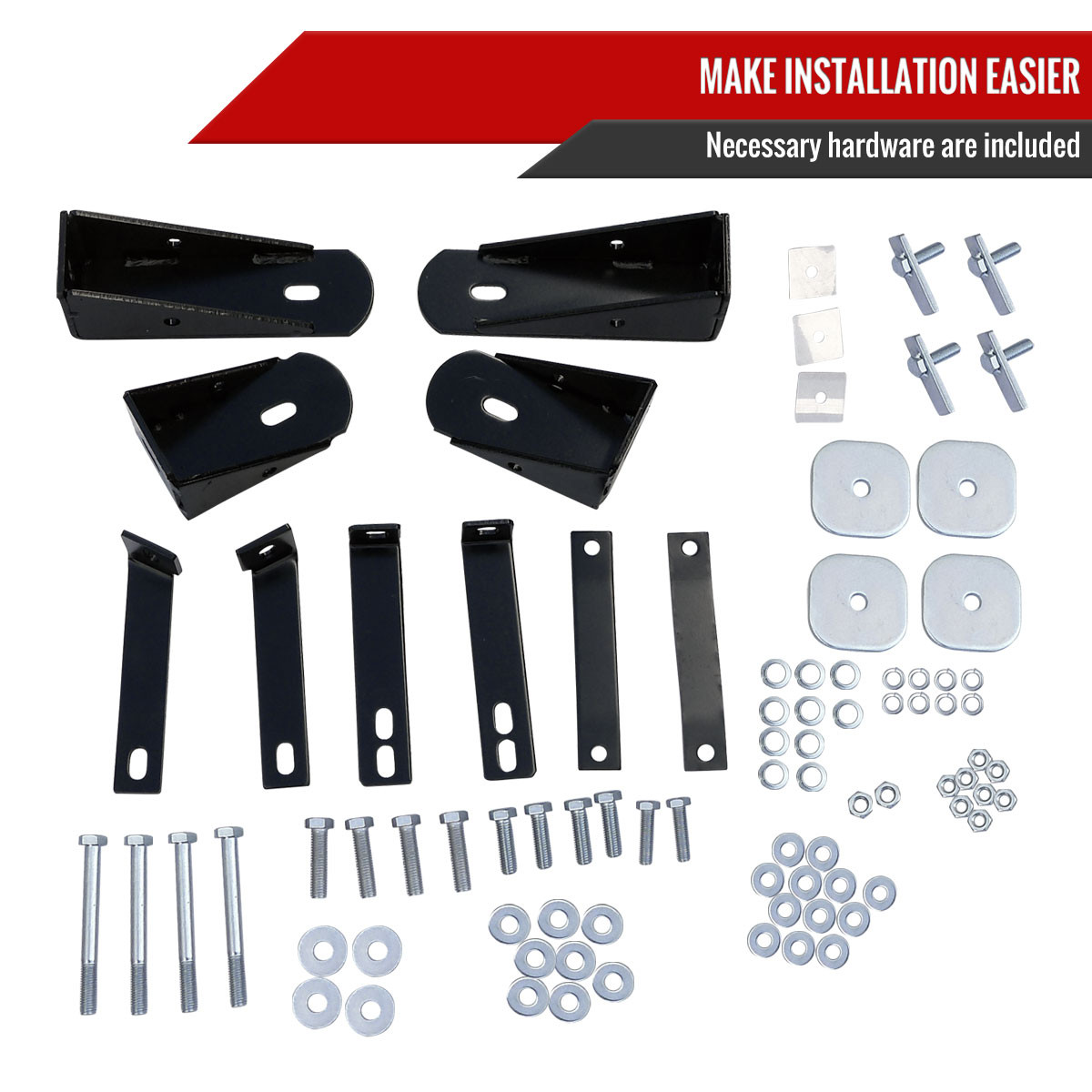 Tubular Side Step Bars End Caps Set – ABS Plastic – Fits Dodge Ram