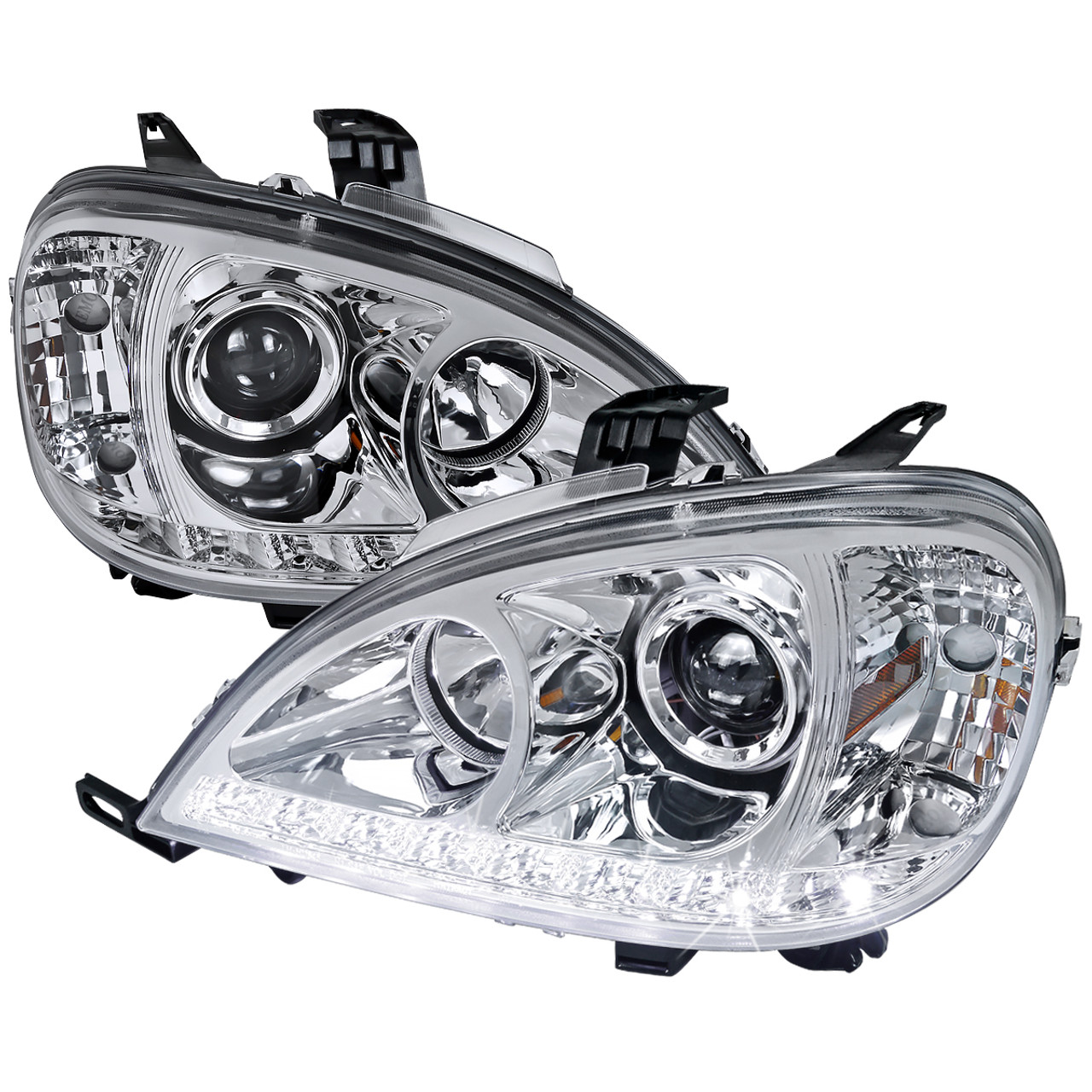 2002-2005 Mercedes Benz W163 ML Class Projector Headlights w/ SMD