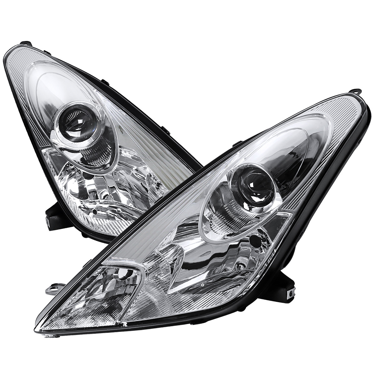 クリスタル　ドルジェ 2000-2005 Toyota Celica Projector Headlights (Chrome Housing/Clear