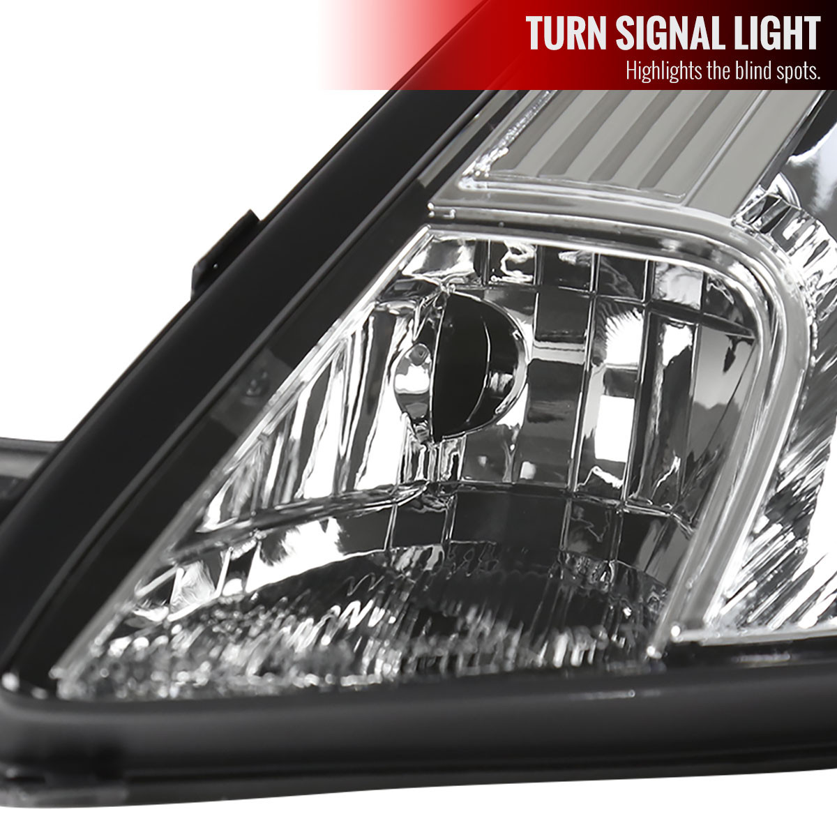 Clear LED Halo Projector Headlights For 2000-2005 Toyota Celica - Pair L+R