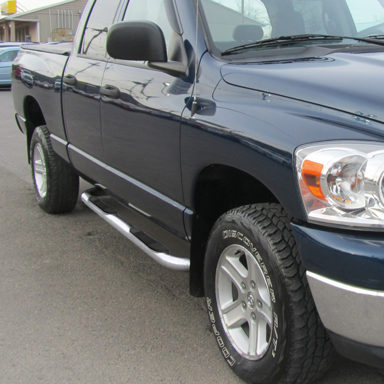 2002-2009 Dodge RAM Quad Crew Cab 3 Chrome Stainless Steel Side Step Nerf  Bars - Spec-D Tuning