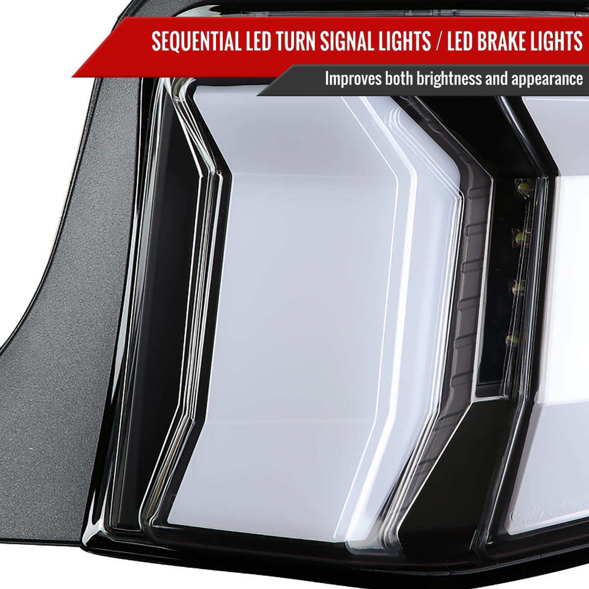 Mustang Light Bar Sequential Turn Signal LED Tail Lights; Black Housing; Smoked Lens (10-12 Mustang) - Free Shipping Mustang Light Bar Sequential Turn Signal LED Tail Lights; Black Housing; Smoked Lens (10-12 Mustang) - Free Shipping