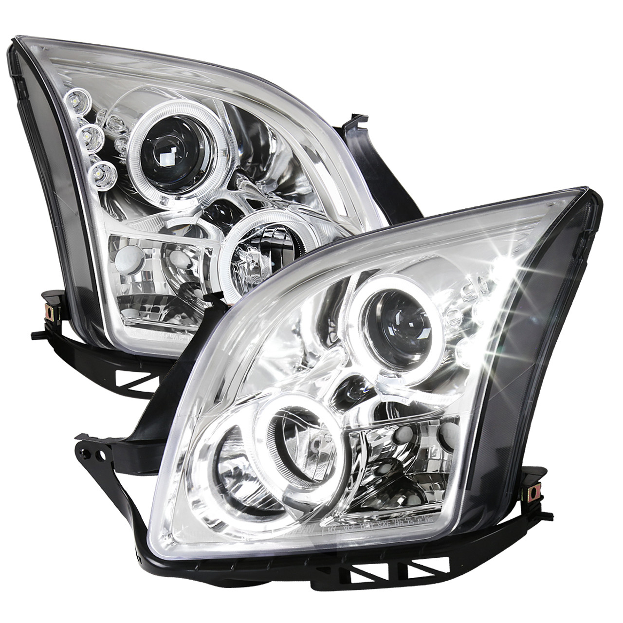 2006-2009 Ford Fusion Dual Halo Projector Headlights (Chrome