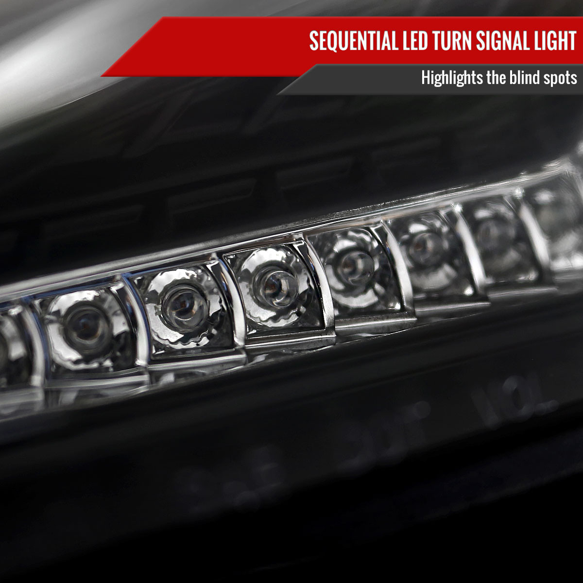 Superbautoparts Projector Headlights W/ LED Signal – Polished Black – For 2013-2016 Scion FR-S / 86