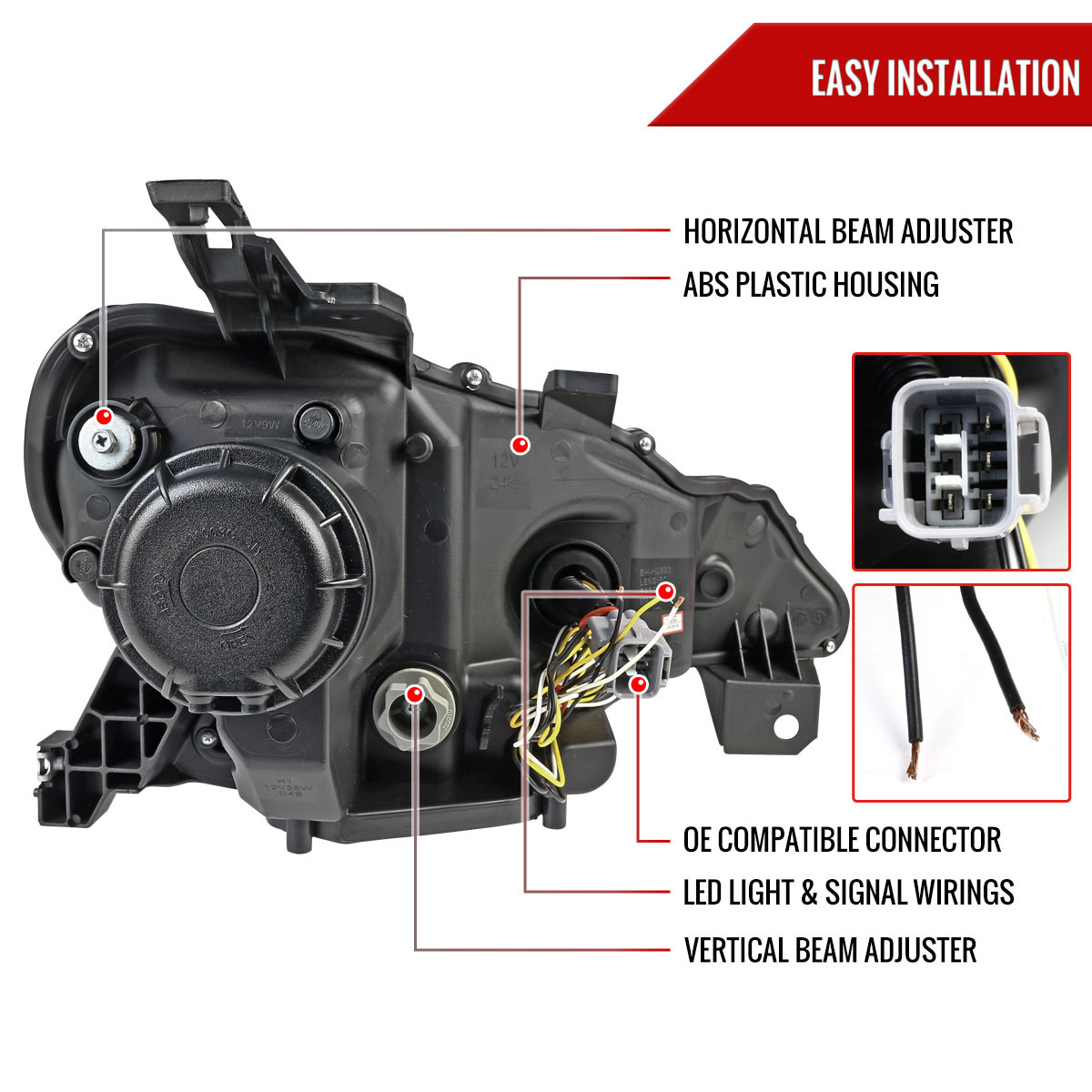 2012-2017 Toyota 86 Scion FR-S LED Bar Projector Headlights w