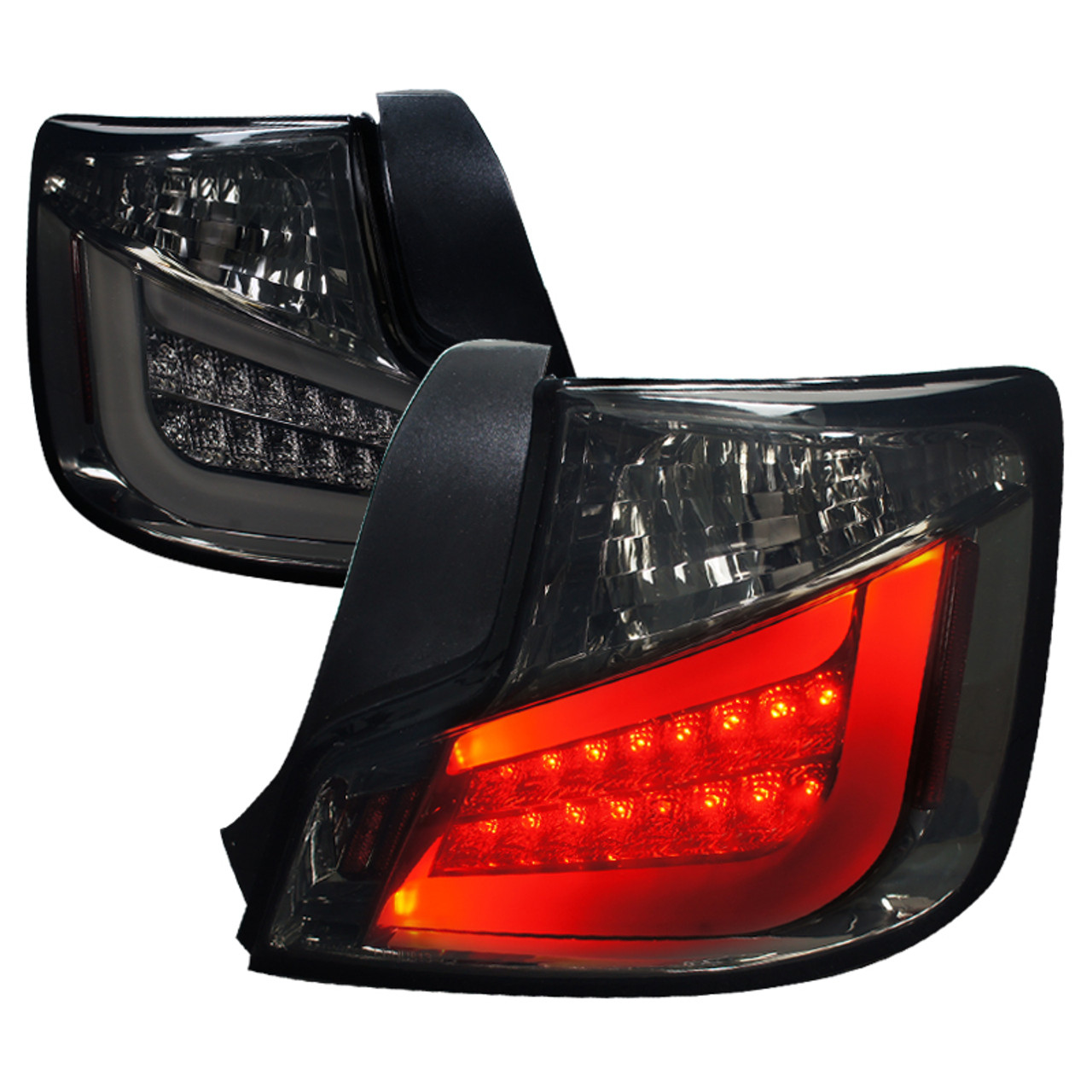 2011-2013 Scion tC LED Tail Lights (Chrome Housing/Smoke Lens