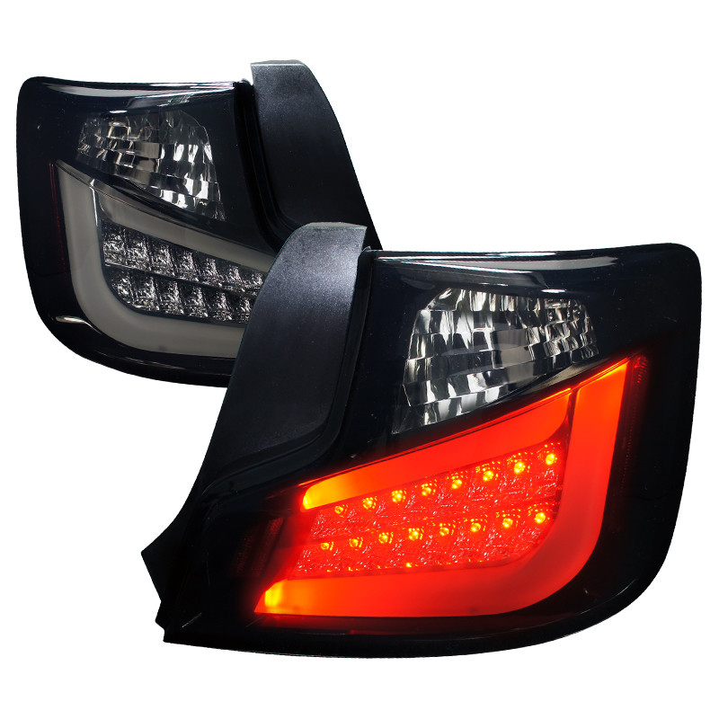 2011-2013 Scion tC LED Tail Lights (Glossy Black Housing/Smoked