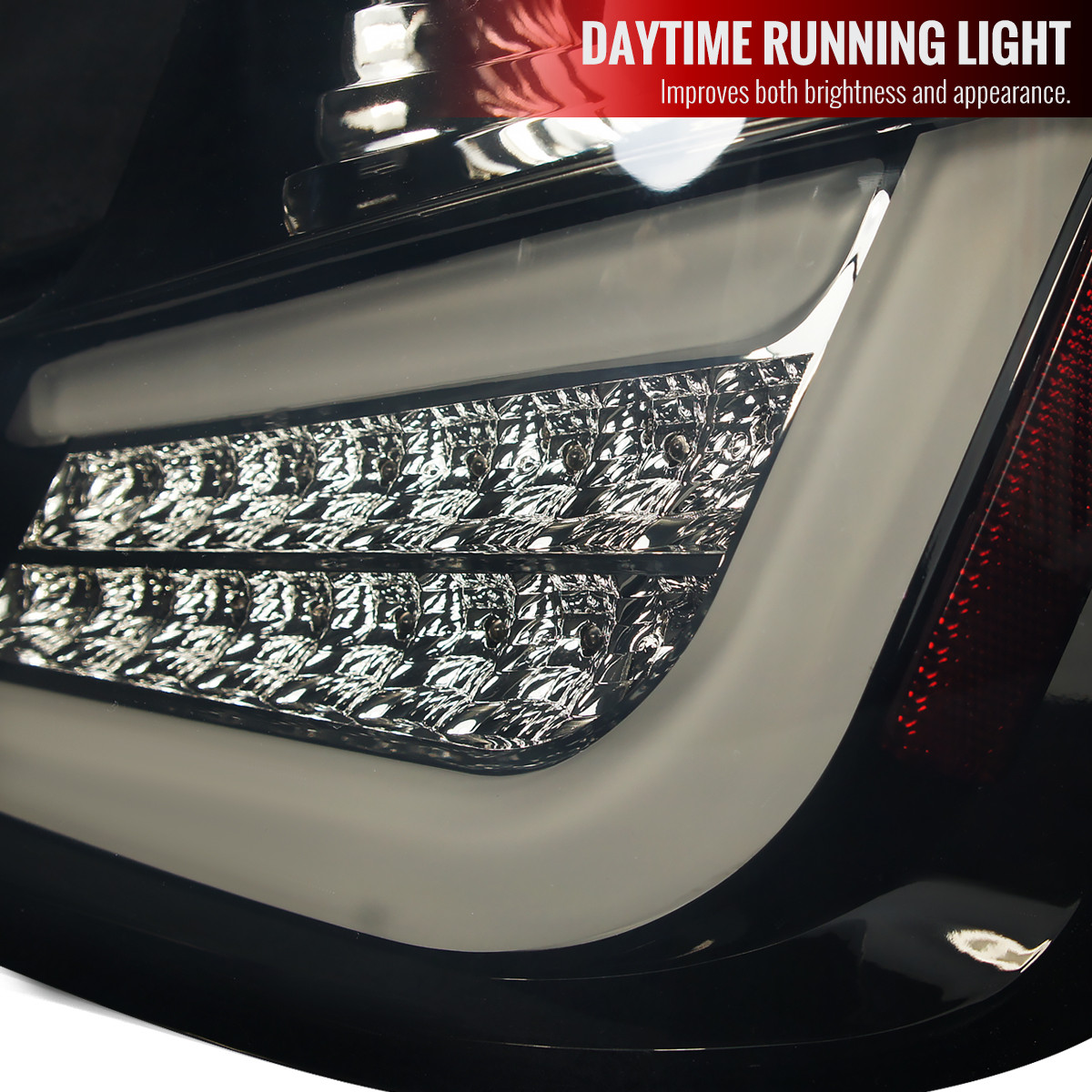 2011-2013 Scion tC LED Tail Lights (Glossy Black Housing/Smoked