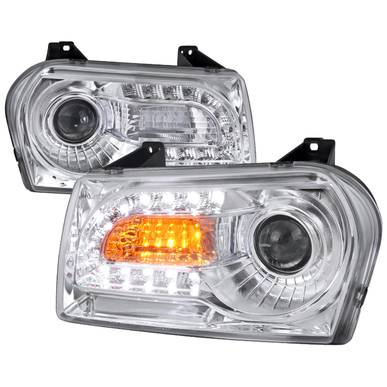 2005-2010 Chrysler 300 Base/LX/Touring Projector Headlights w/ LED