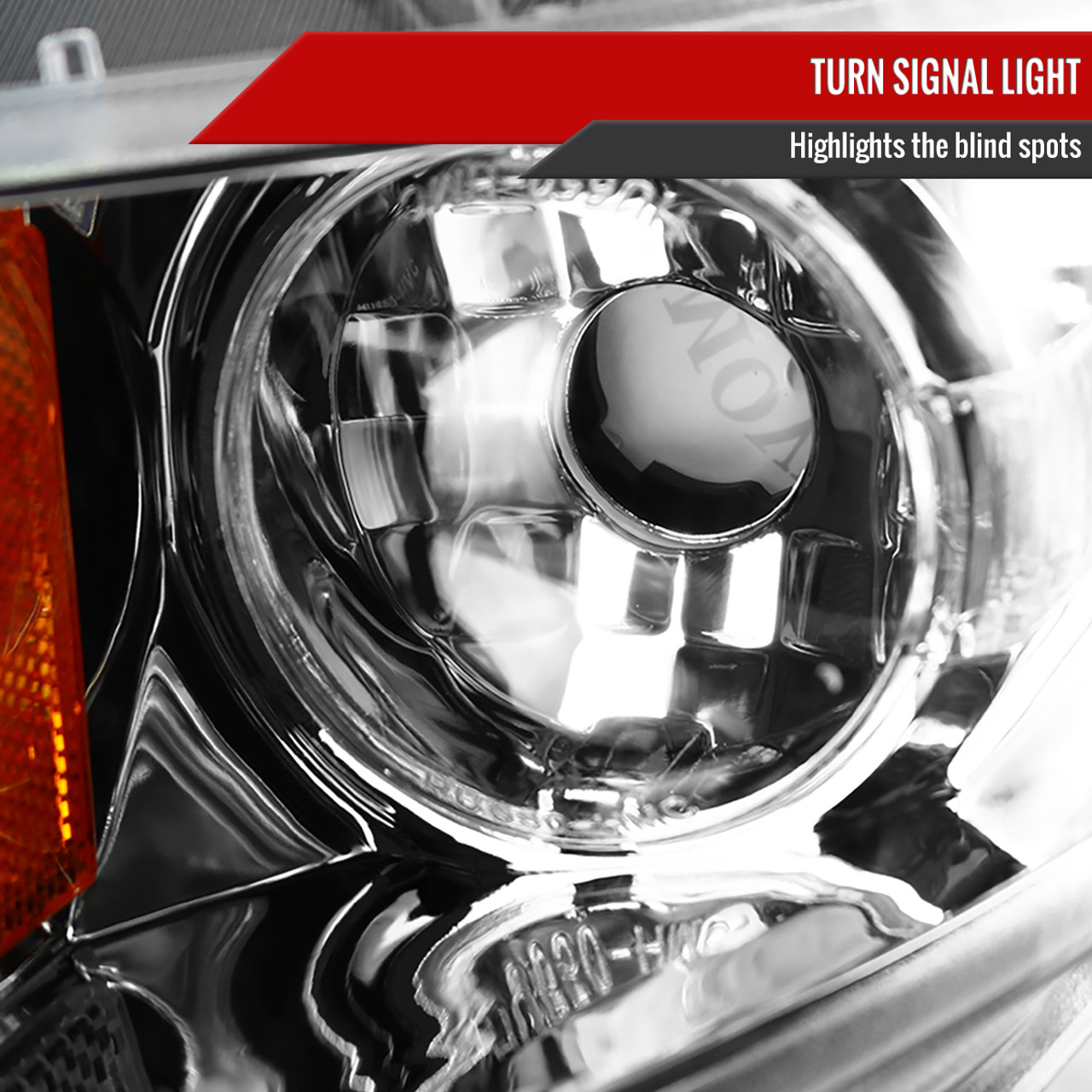 2006-2011 Honda Civic Sedan Dual Halo Projector Headlights (Chrome