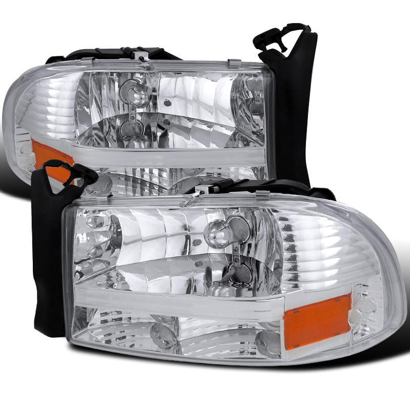 1997-2004 Dodge Dakota/ 1998-2003 Durango Crystal Headlights w