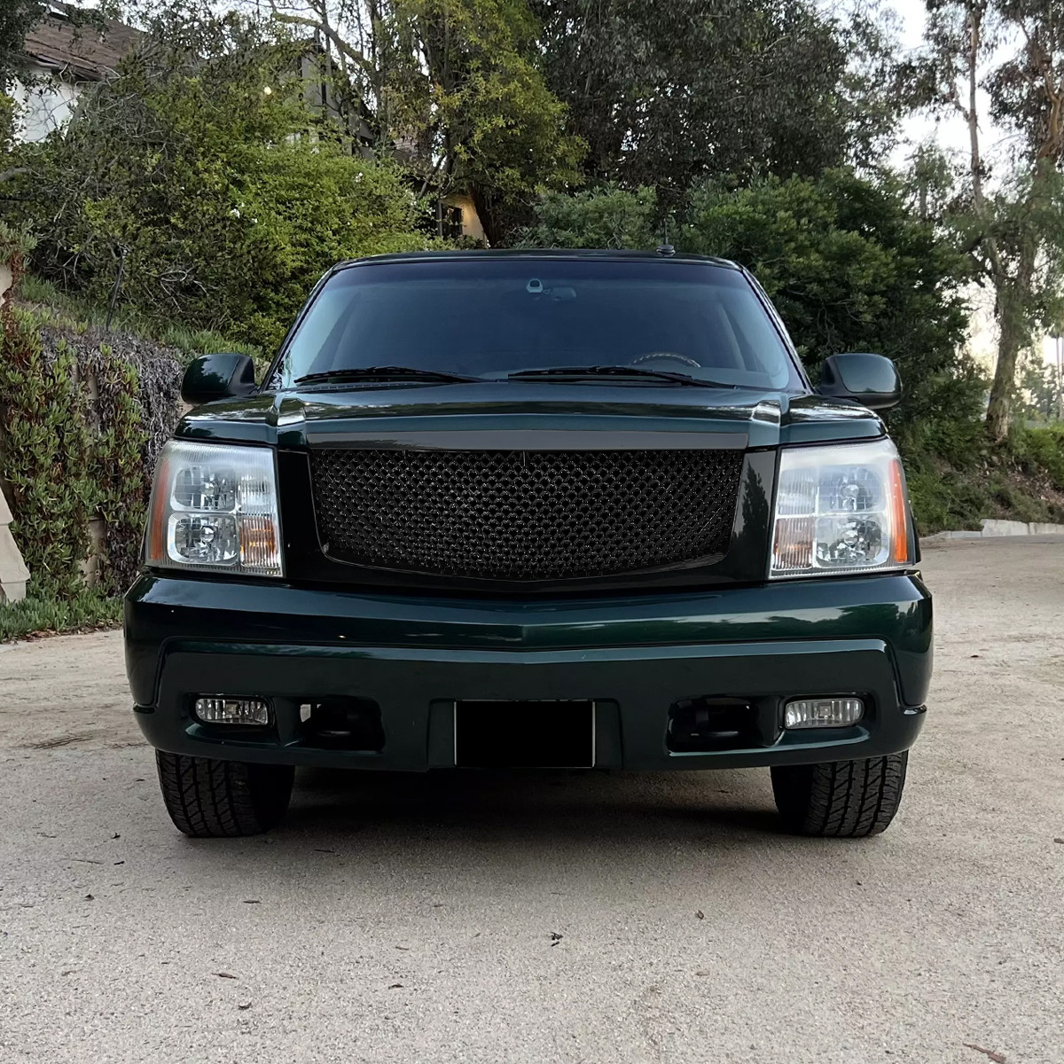 2002-2006 Cadillac Escalade Glossy Black ABS Mesh Grille - Spec-D