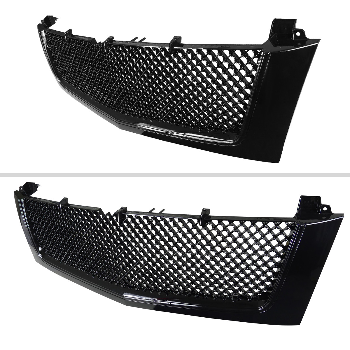 2002-2006 Cadillac Escalade Glossy Black ABS Mesh Grille - Spec-D