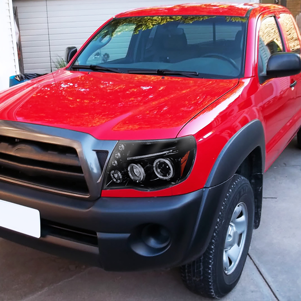 2005-2011 Toyota Tacoma Dual Halo Projector Headlights (Glossy