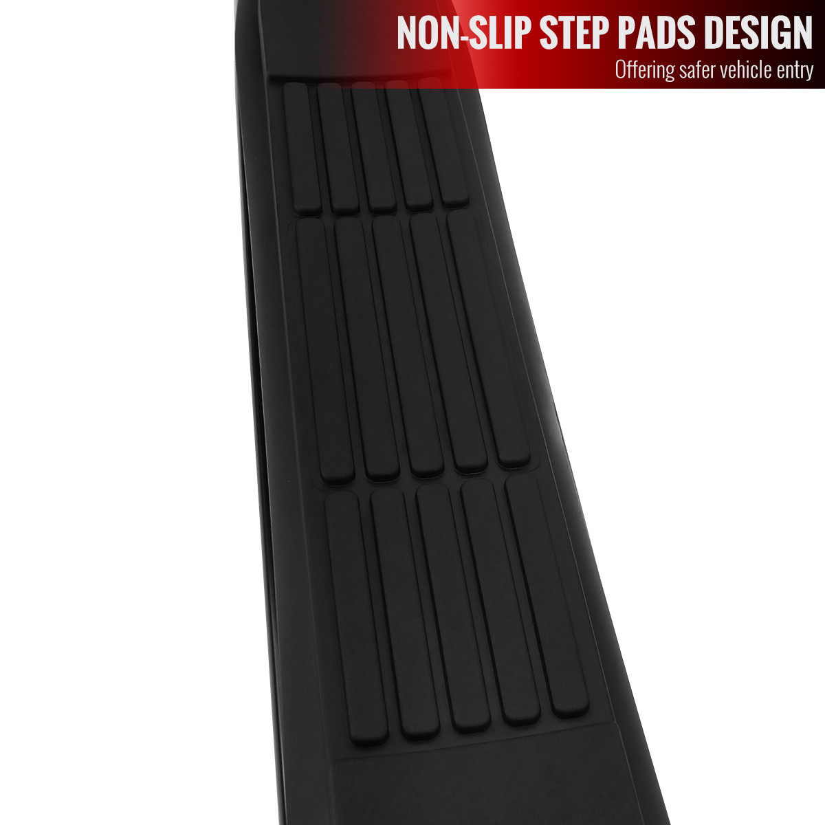 2015-2024 Jeep Renegade Black Stainless Steel Side Step Nerf Bars