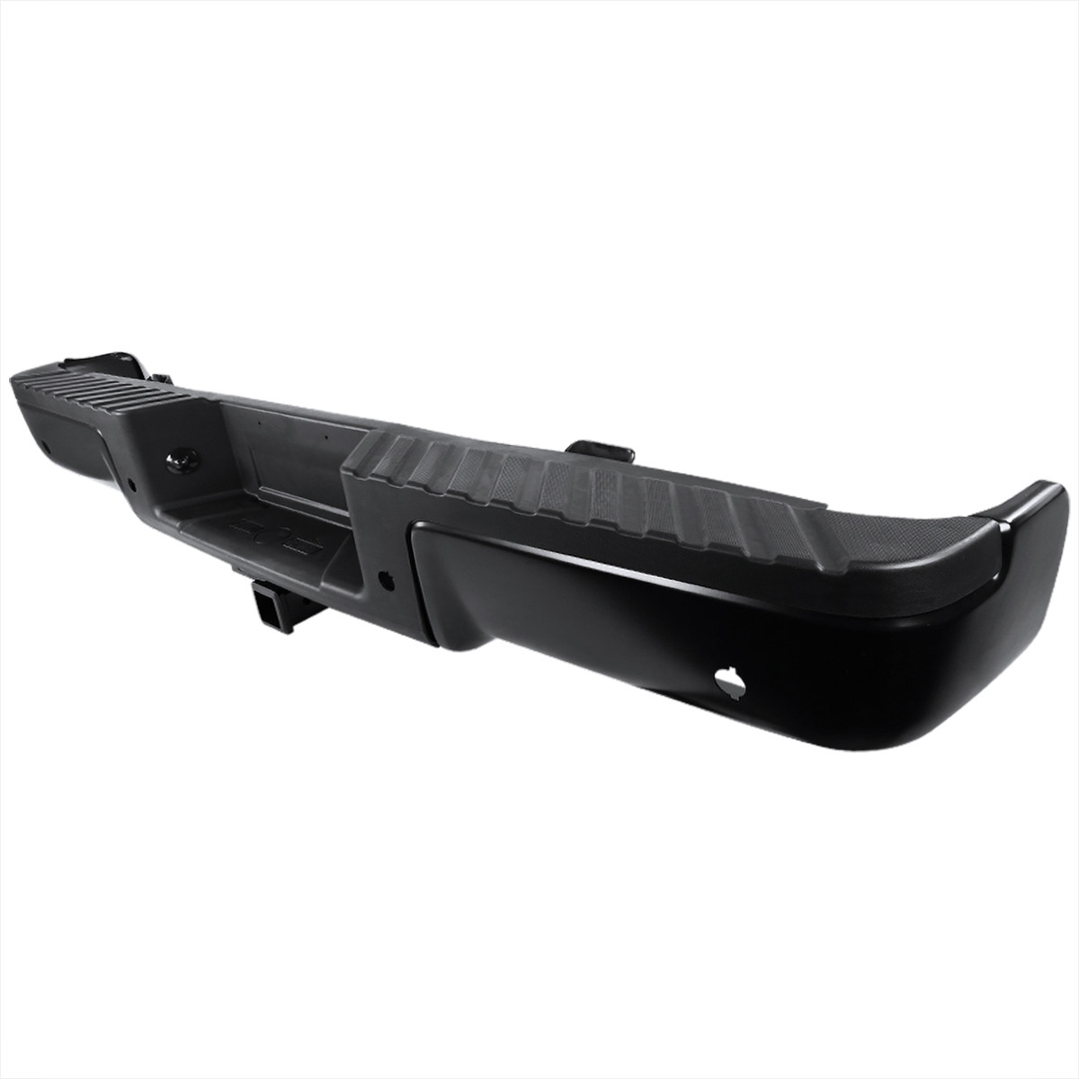 KOJEM Rear Bumper Assembly, Fit for 2009-2014 Ford F150 Pickup Hitch & Sensor Hole Black