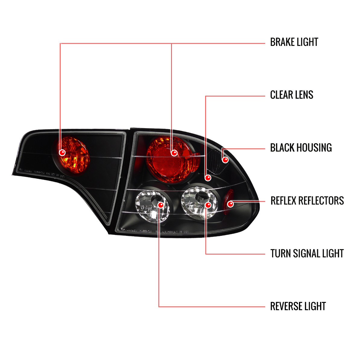TYPY Car For Honda Civic 8th Taillight 2006-2011 Upgrade Modified to New DRL Dynamic Turn Signal LED Taillight Auto Accessories - 34 TYPY Car For Honda Civic 8th Taillight 2006-2011 Upgrade Modified to New DRL Dynamic Turn Signal LED Taillight Auto Accessories - 34