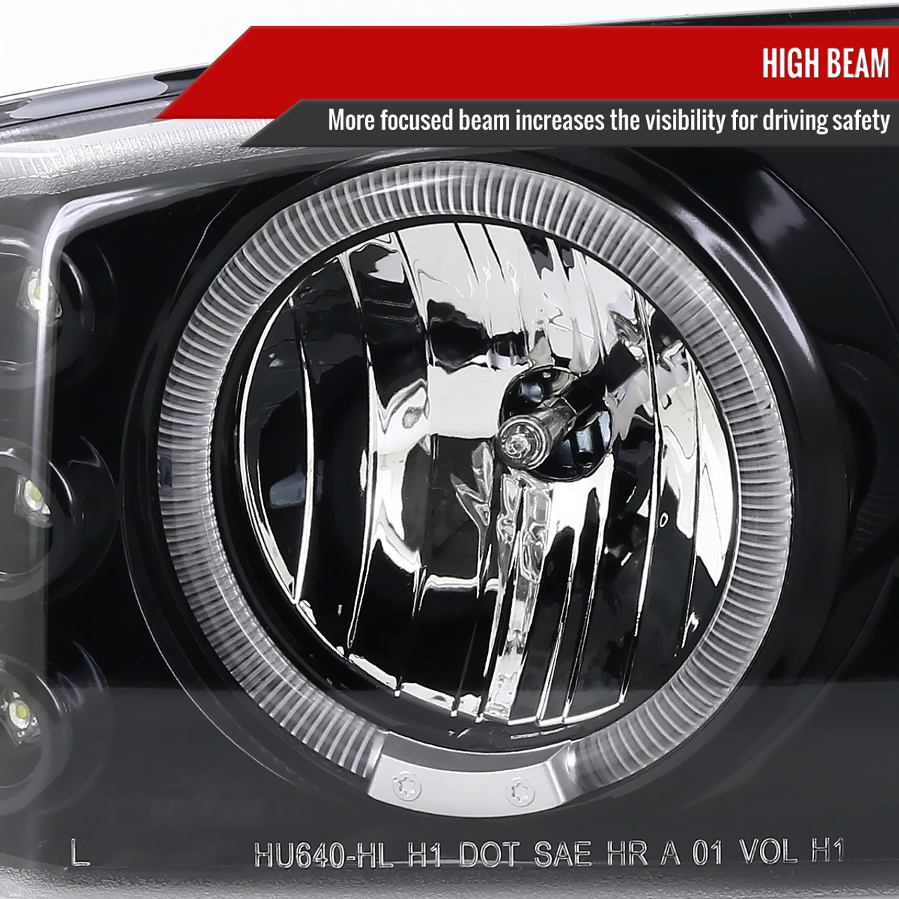 1999-2006 GMC Sierra/Yukon/Yukon XL Dual Halo Projector Headlights