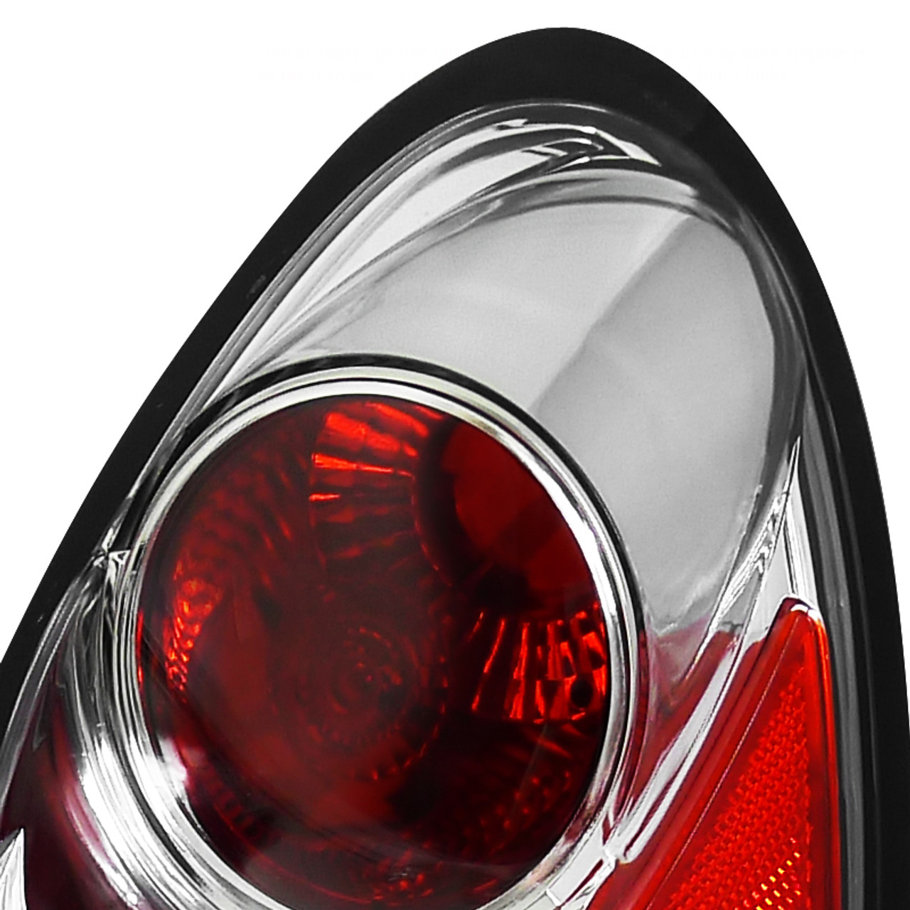 2001-2005 Chrysler PT Cruiser Tail Lights (Chrome Housing/Clear