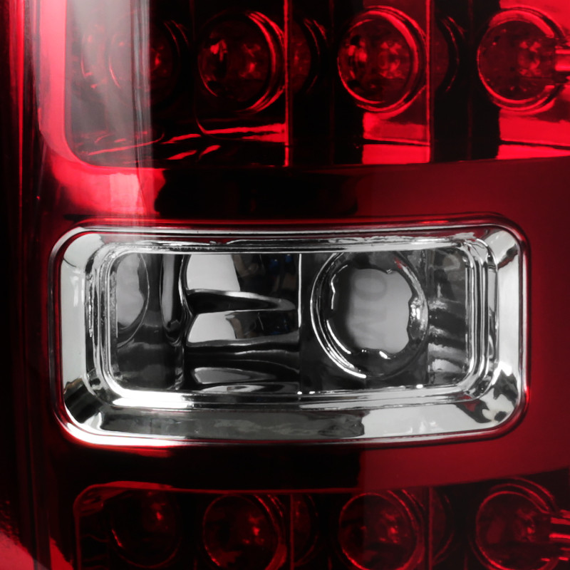 2009-2014 Ford F-150 LED Tail Lights (Chrome Housing/Red Lens