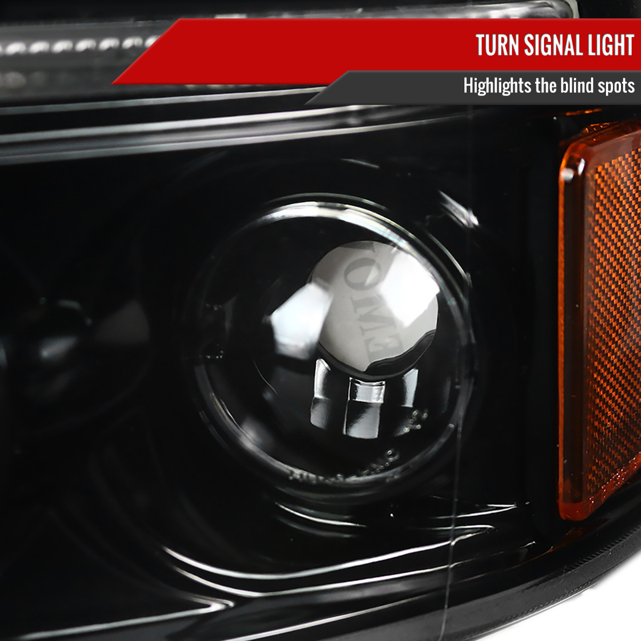 1994-2001 Dodge RAM 1500 2500 3500 Dual Halo Projector Headlights