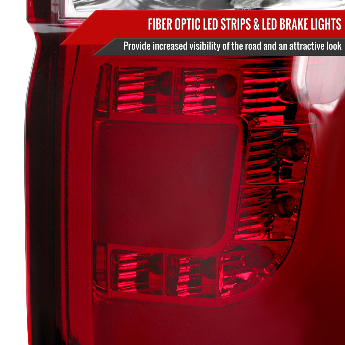 2000-2006 BMW E53 X5 LED Tail Lights (Chrome Housing/Red Lens