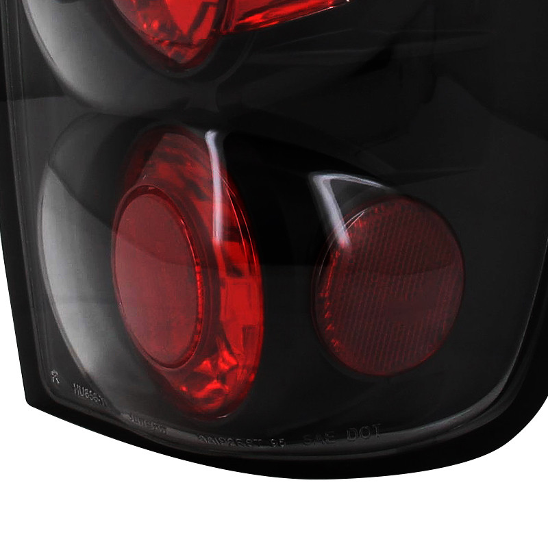 1995-1997 Ford Explorer Tail Lights (Matte Black Housing/Clear
