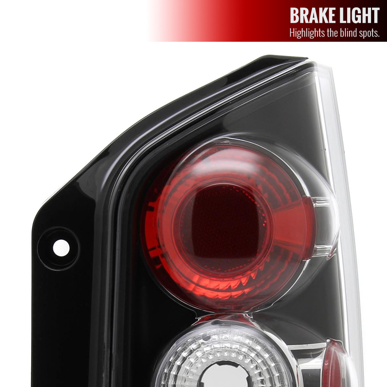 2005-2012 Nissan Pathfinder Tail Lights (Matte Black Housing/Clear