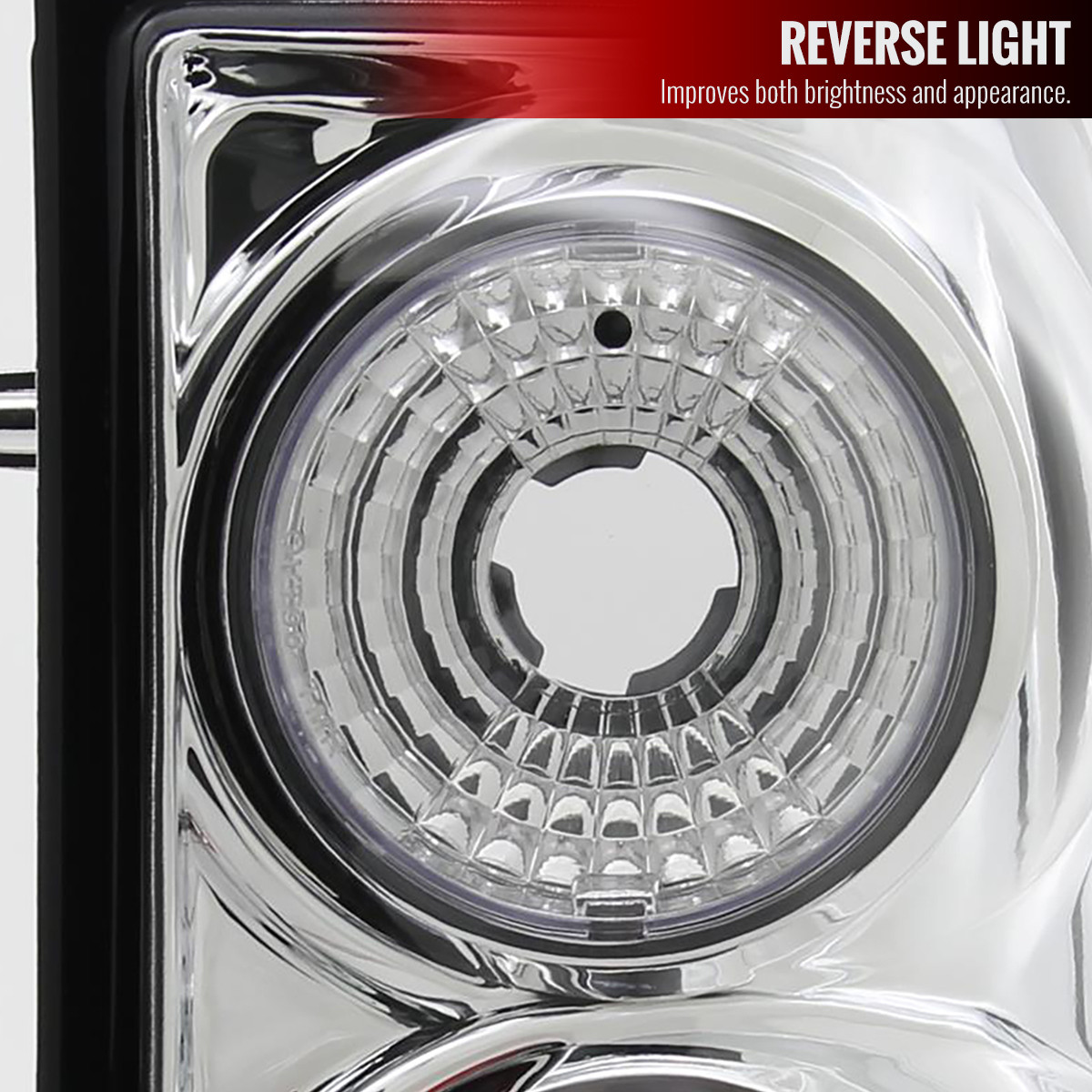2002-2005 Ford Explorer Tail Lights (Chrome Housing/Clear Lens