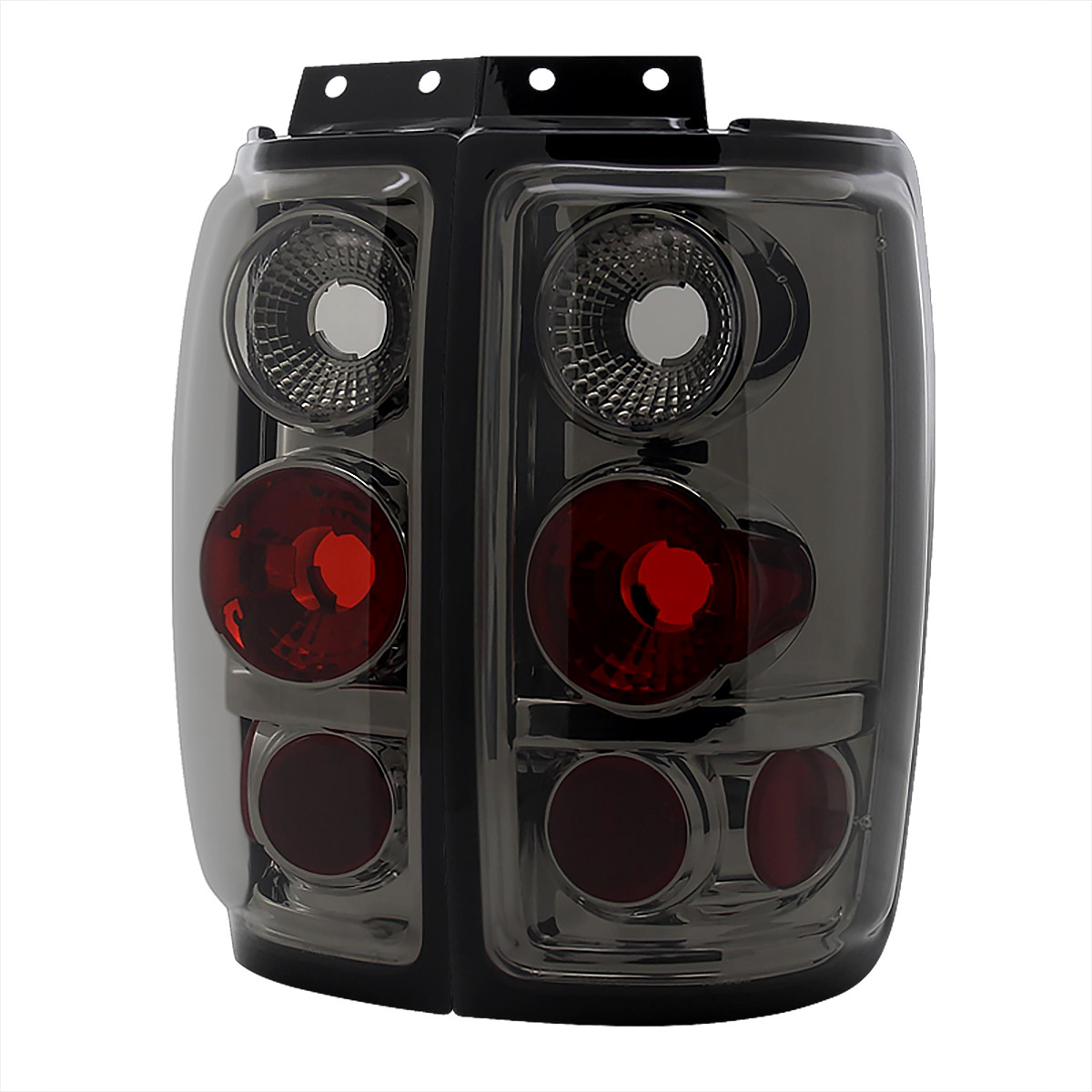 アゼツライト 1997-2002 Ford Expedition Tail Lights (Chrome Housing/Smoked Lens