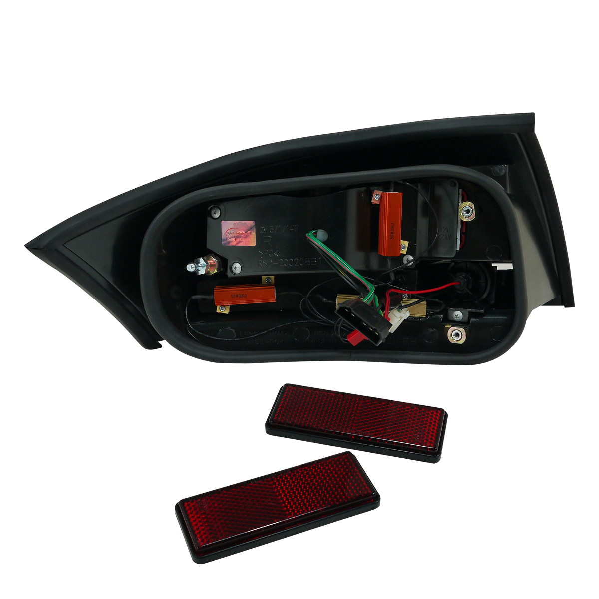 1999-2006 Audi TT V2 LED Tail Lights (Chrome Housing/Red Smoked