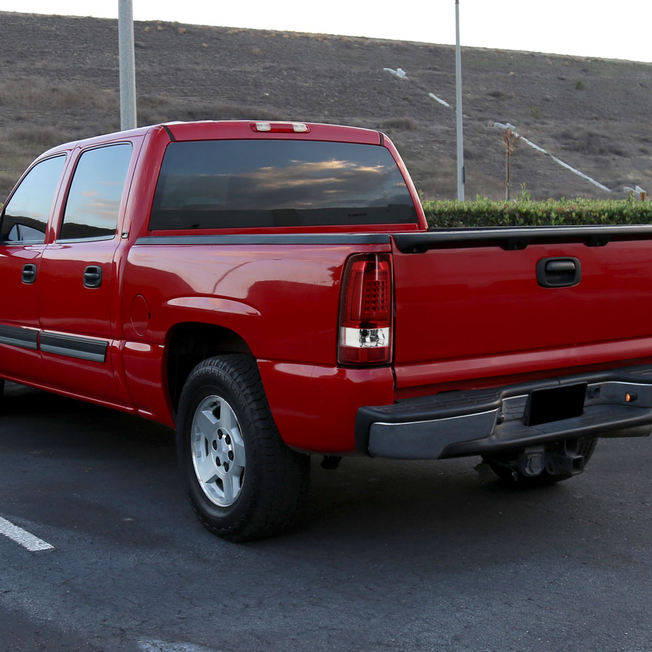 テールライト 03-06 Silverado Chrome Projector Headlights+LED 3rd