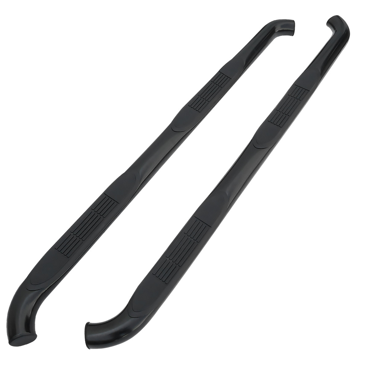2008-2019 Toyota Highlander Black Stainless Steel Side Step Nerf