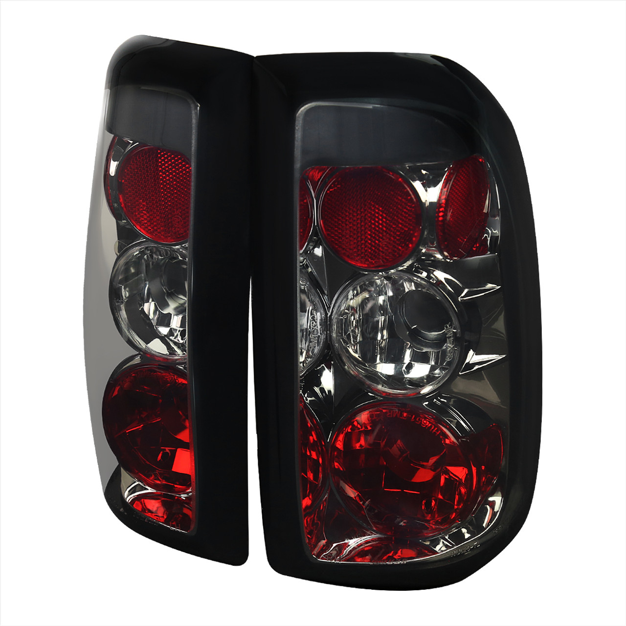 1997-2004 Dodge Dakota Tail Lights (Chrome Housing/Smoke Lens